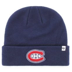 Montreal Canadiens Old Time Hockey Raised Knit Beanie