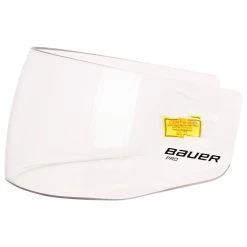 Bauer Pro Straight Visor Clear - '17 Model -Hockey Gear Shop bauer hockey faceshield pro straight clear 17 model inset3