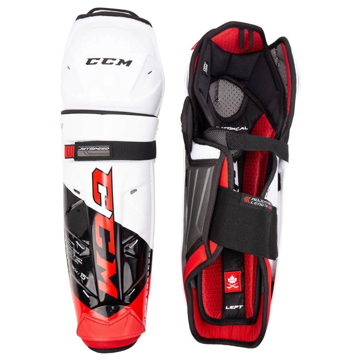 CCM Jetspeed FT4 Pro Senior Hockey Shin Guards 1 CCM Jetspeed FT4 Pro Senior Hockey Shin Guards