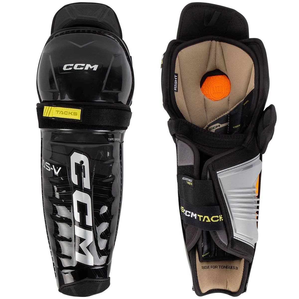 CCM Tacks AS-V Senior Hockey Shin Guards 1 CCM Tacks AS-V Senior Hockey Shin Guards