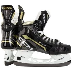 CCM Tacks AS-V Pro Intermediate Ice Hockey Skates With Step Blacksteel Runner