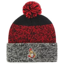 Ottawa Senators Old Time Hockey Static Knit Pom Beanie